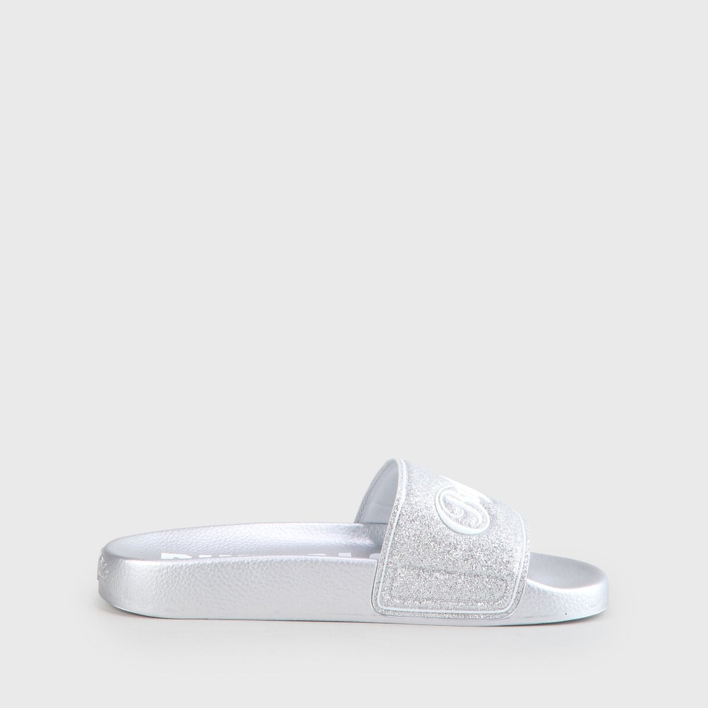 buffalo london chanclas rio glitter plateada