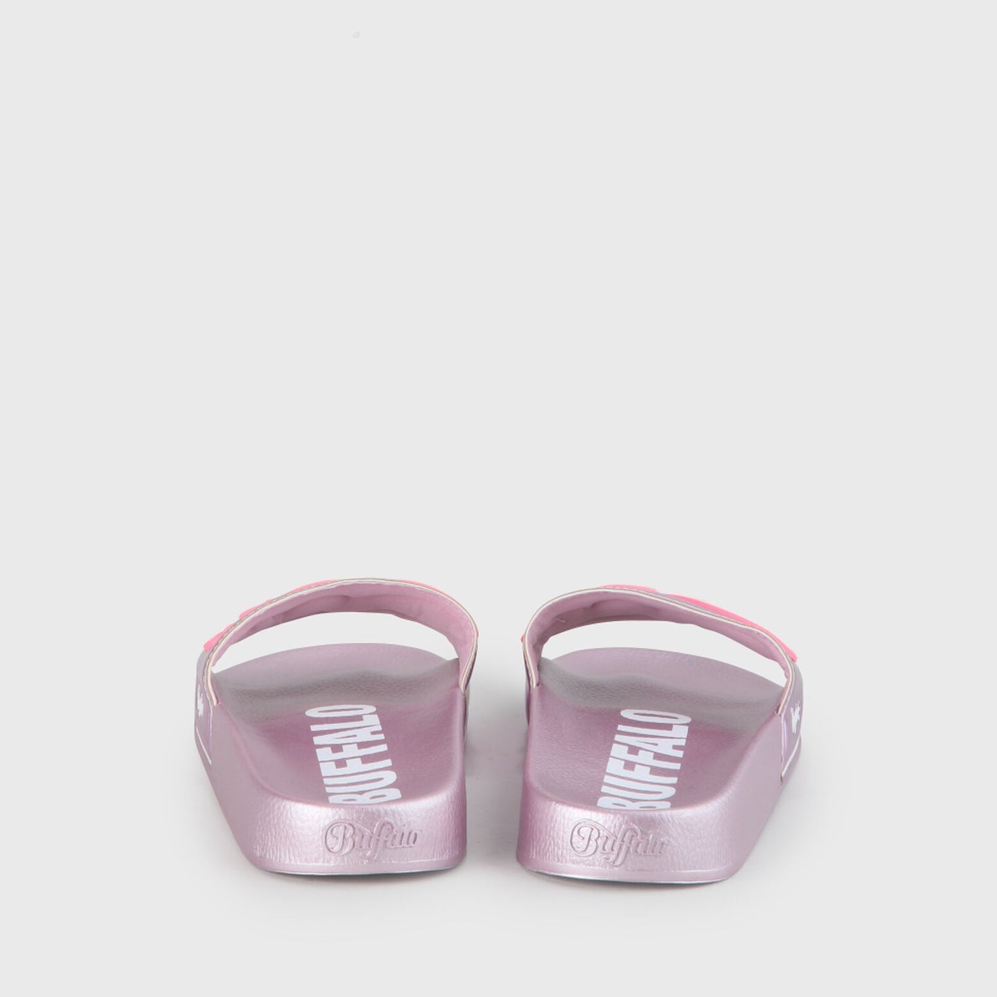 buffalo london chanclas rana morado metalizado