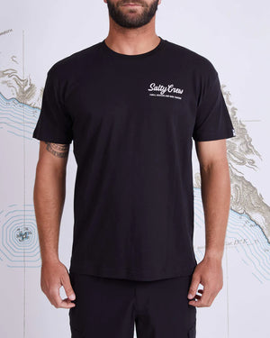 salty crew camiseta largemounth premium negro
