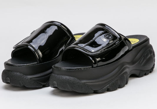 Buffalo London Sandalias Clásicas Negras