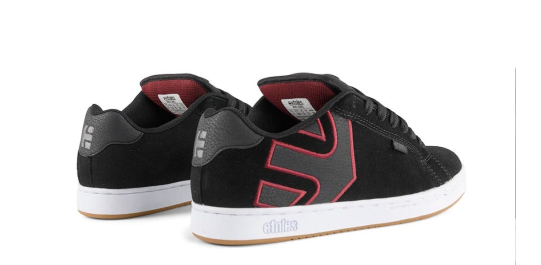 ETNIES ZAPATILLAS FADER NEGRAS Y BLANCO BURDEOS