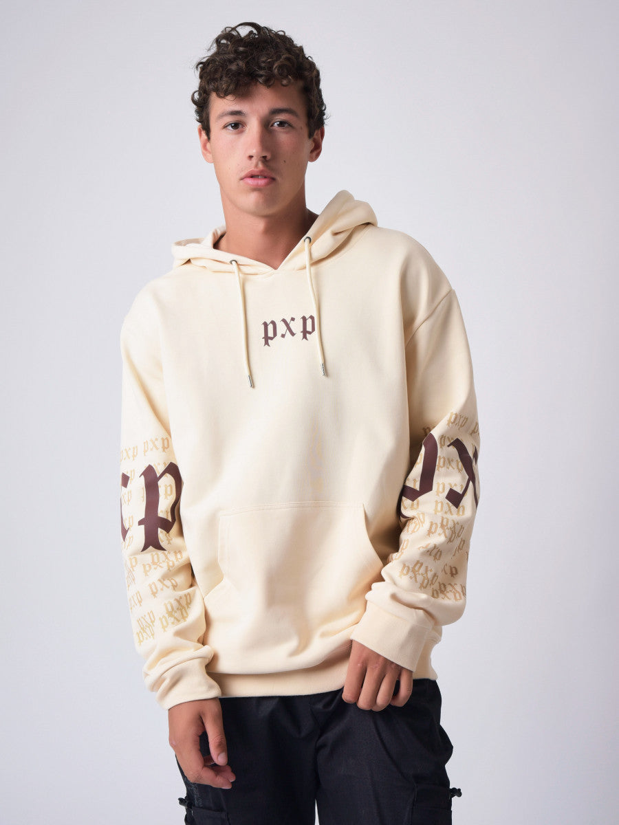 project x paris Sudadera con estampado gotico - Blanco marfil