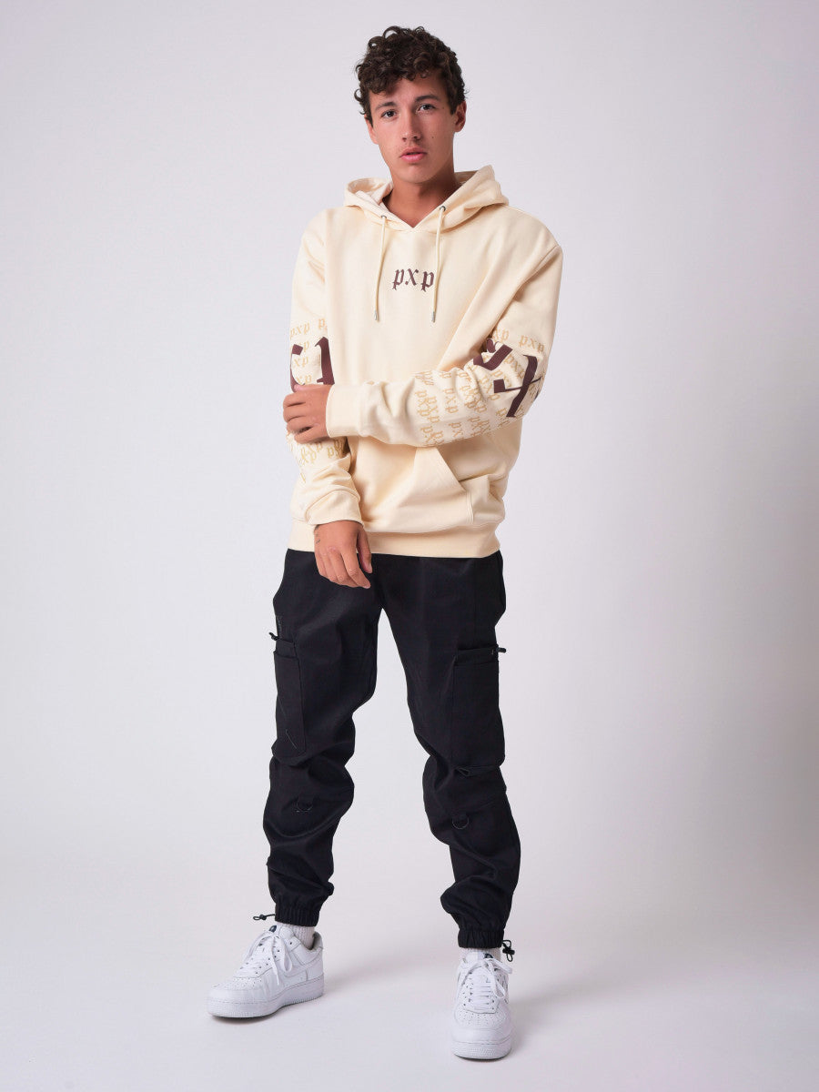 project x paris Sudadera con estampado gotico - Blanco marfil