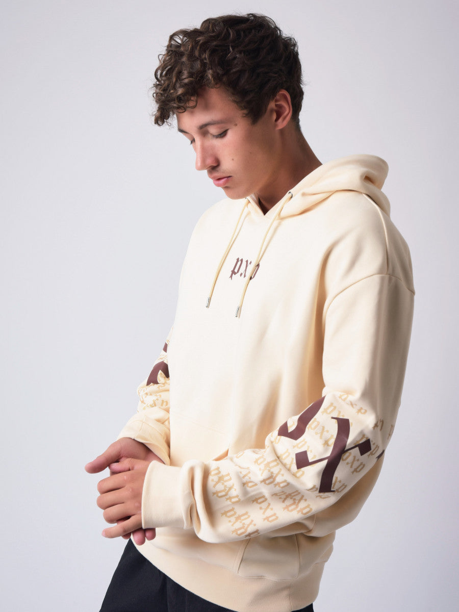 project x paris Sudadera con estampado gotico - Blanco marfil