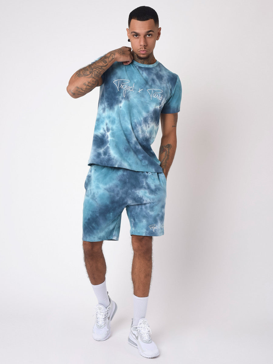project x paris bermuda tie dye