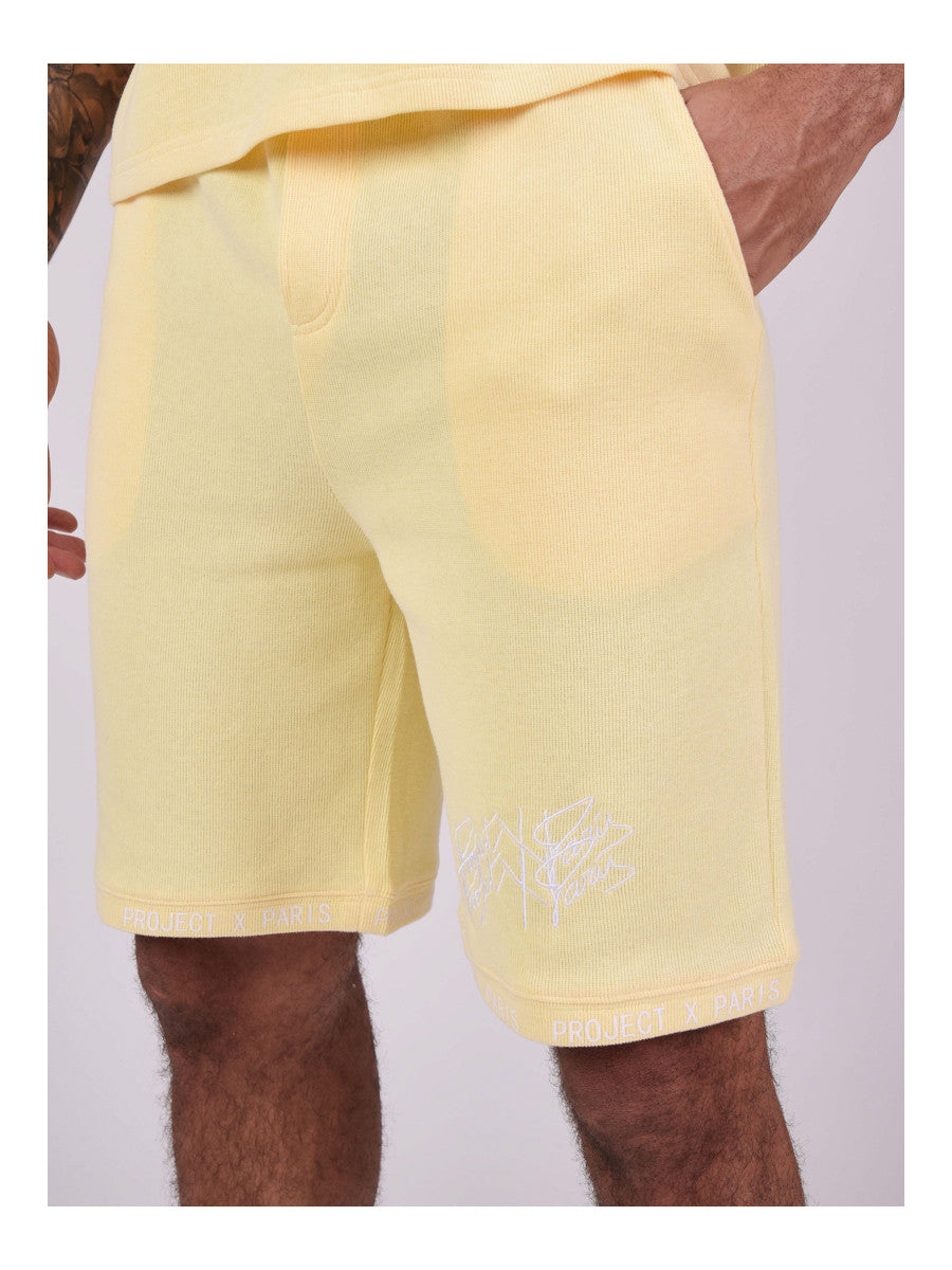project x paris bermuda estilo punto suave- amarillo