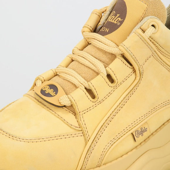 Buffalo London Zapatillas Clásicas Bajo Nubuck Cuero Beige