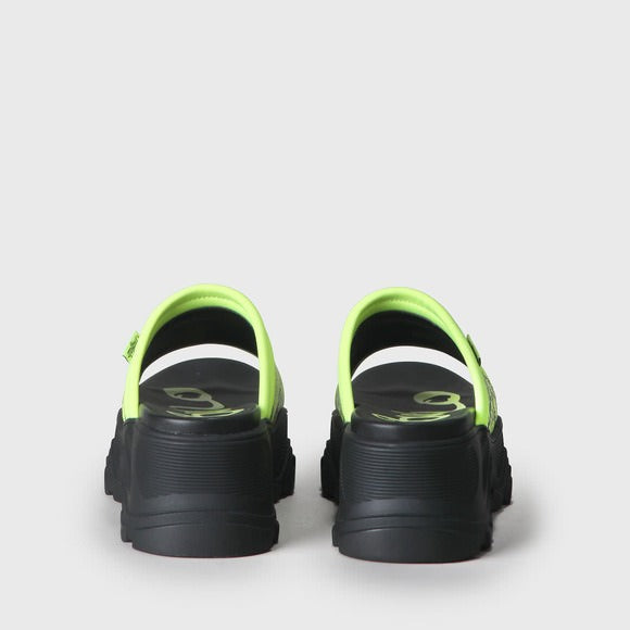 Buffalo London Sandalias GLDR OT IMI Cuero Neón