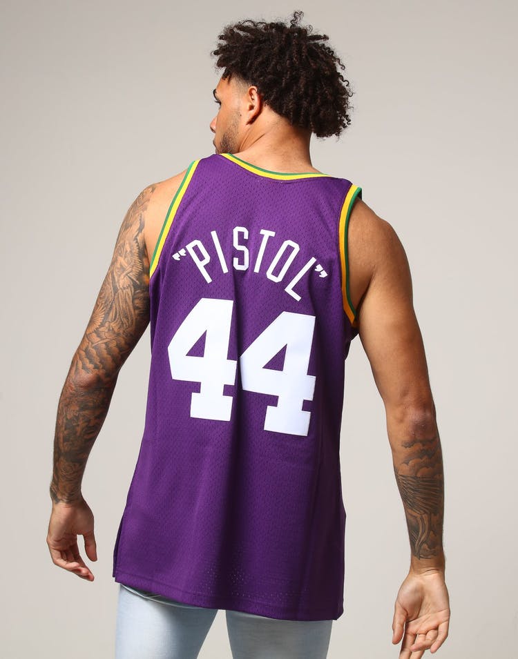 mitchell & ness camisilla jazz pistol 74-75