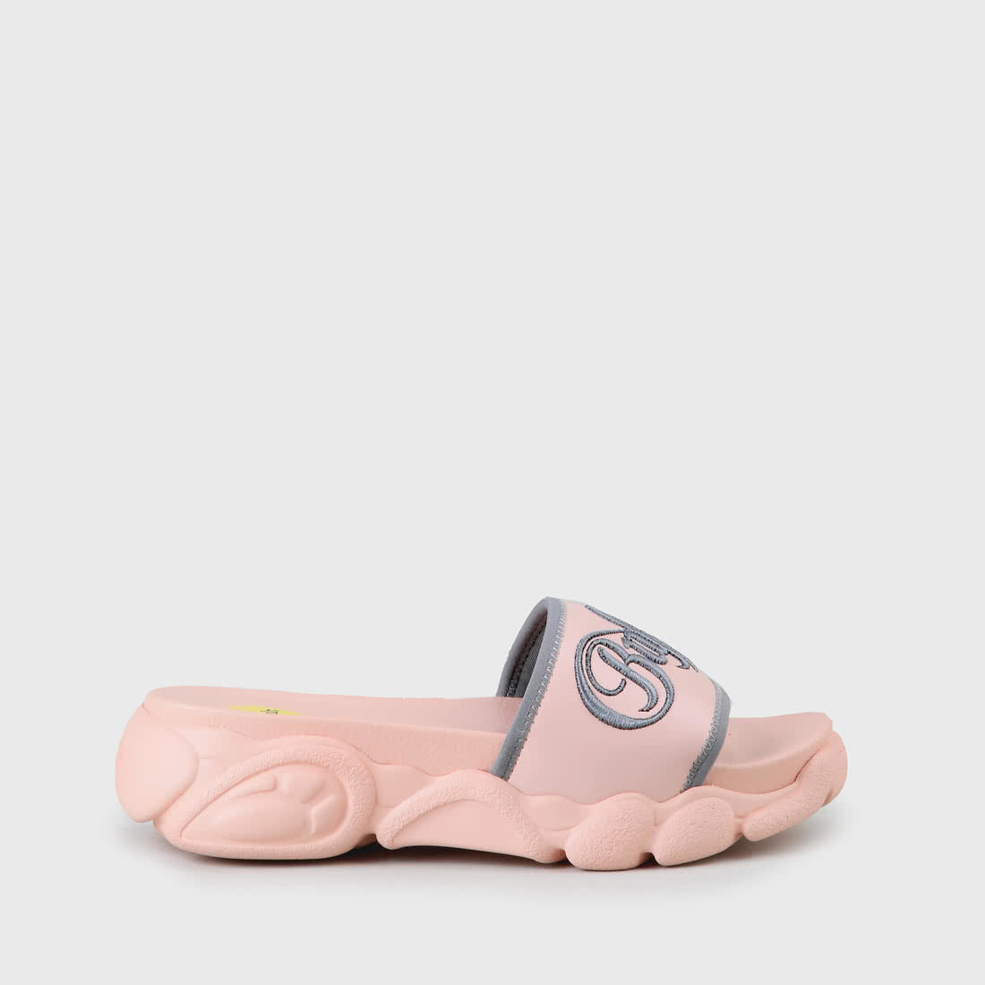 Buffalo London Sandalias Elani Rosa y Gris