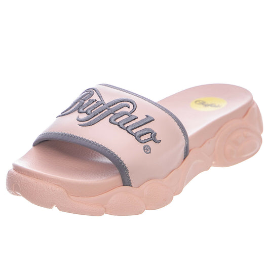 Buffalo London Sandalias Elani Rosa y Gris