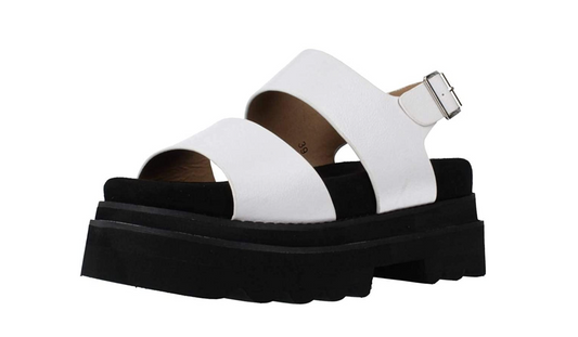 buffalo london sandalias esmeralda blanca