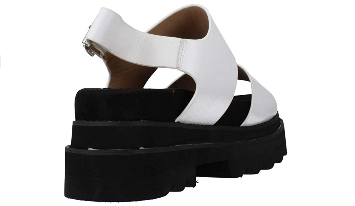 buffalo london sandalias esmeralda blanca