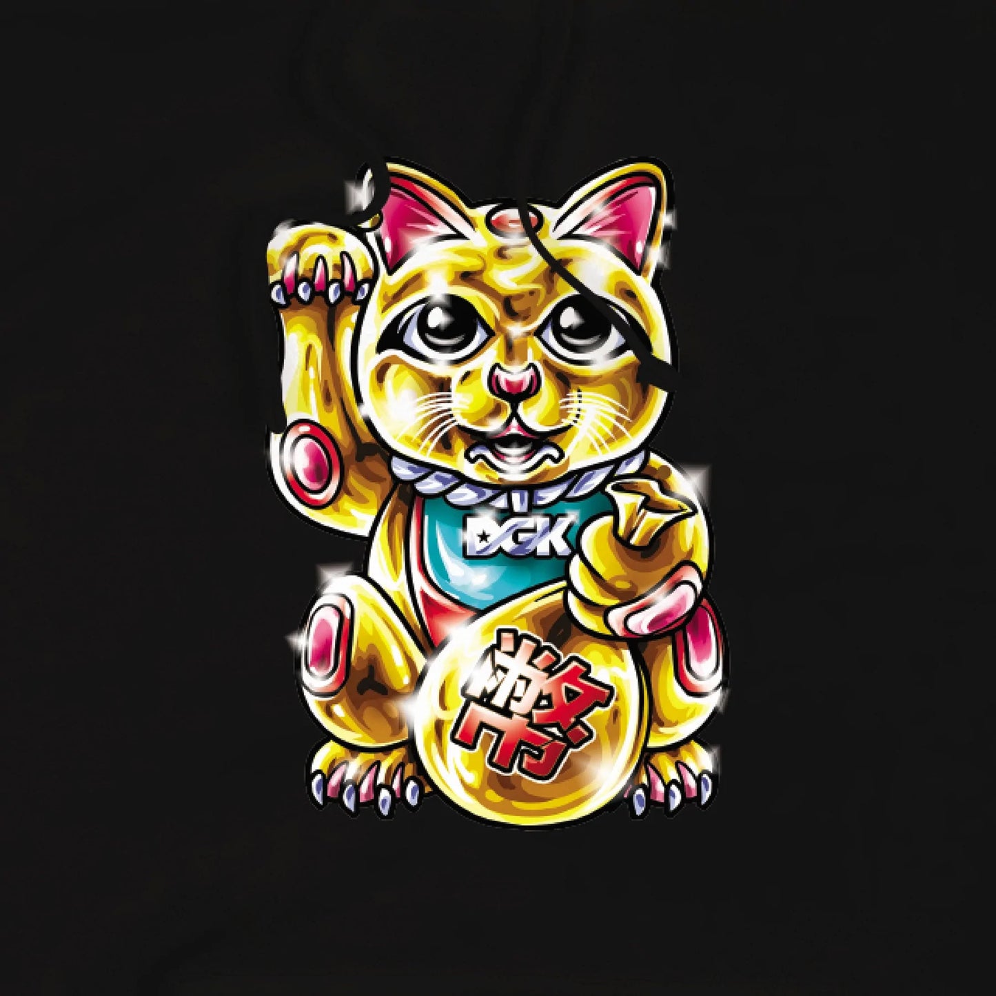 dgk sudadera golden cat black