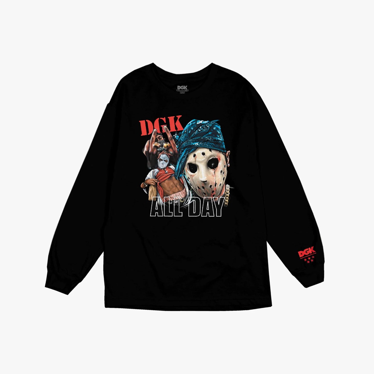 dgk camiseta manga larga animated black