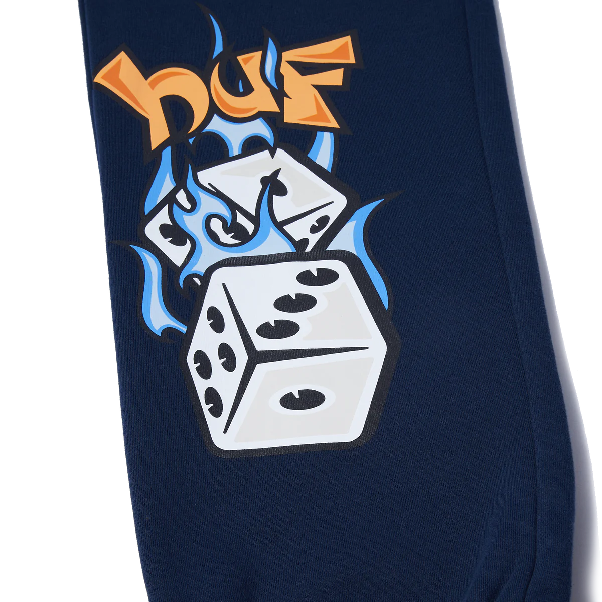 huf pantalon dicey fleece azul