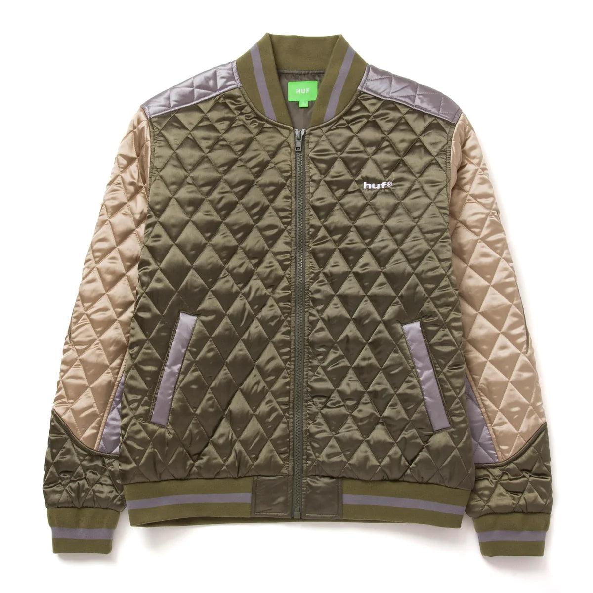 huf chaqueta lightning bomber oliva