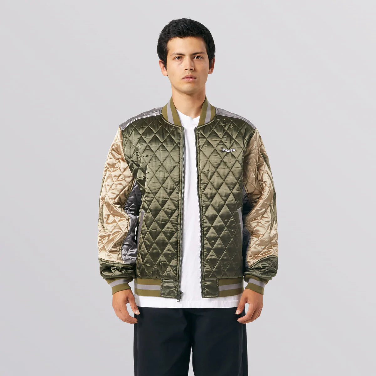 huf chaqueta lightning bomber oliva