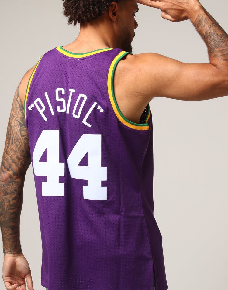 mitchell & ness camisilla jazz pistol 74-75