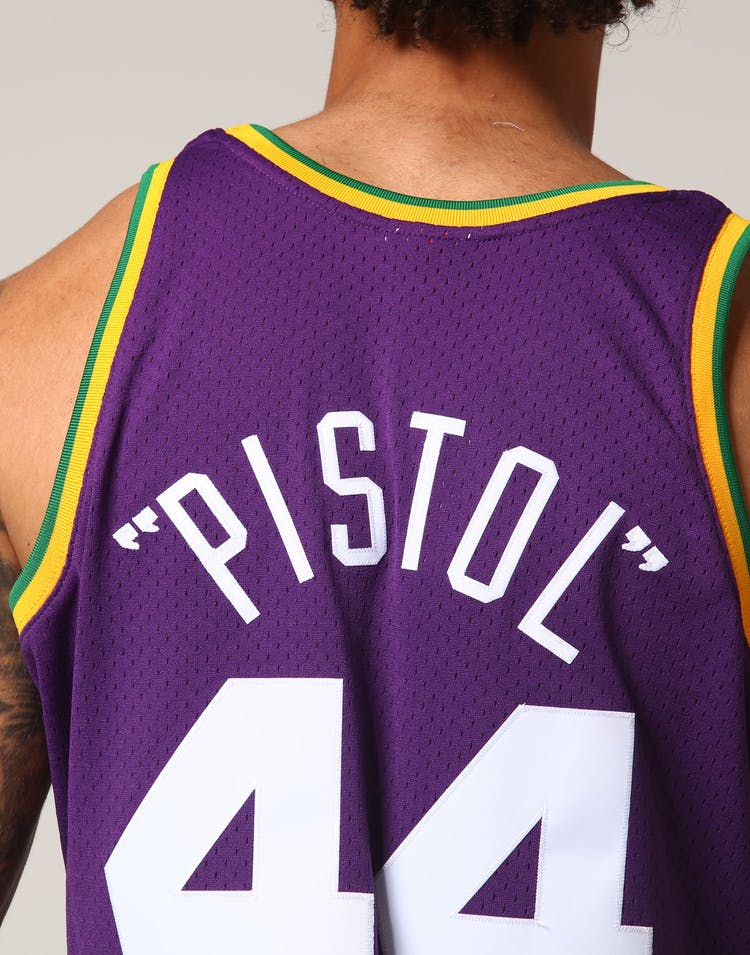 mitchell & ness camisilla jazz pistol 74-75