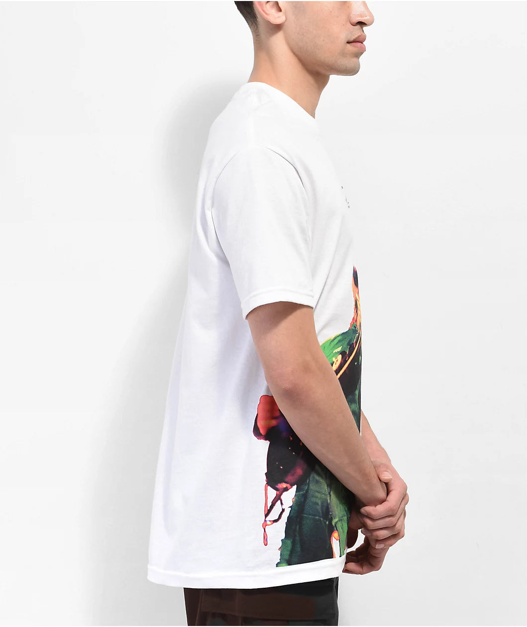 primitive camiseta x bob marley wildone blanco