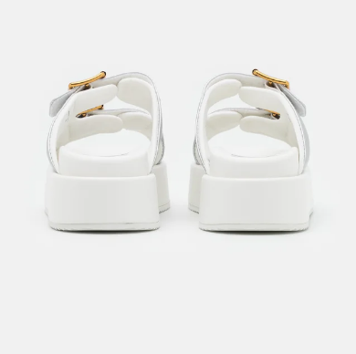 Buffalo London Sandalias Renita Blanco Plata
