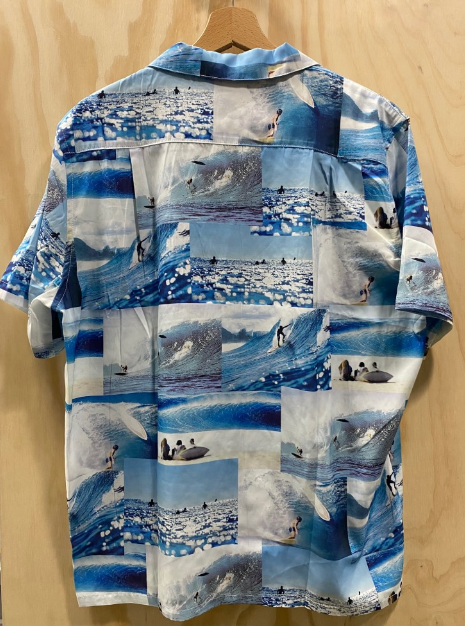 wasted paris camisa allover swell azul