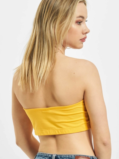 KARL KANI TOP SMALL SIGNATURE AMARILLO