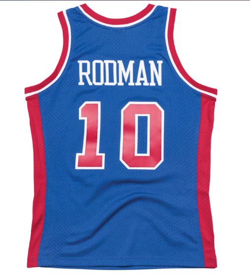 mitchell & ness camisilla detroit piston dennis rodman