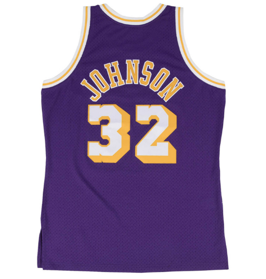 mitchell & ness camisilla lakers magic johnson