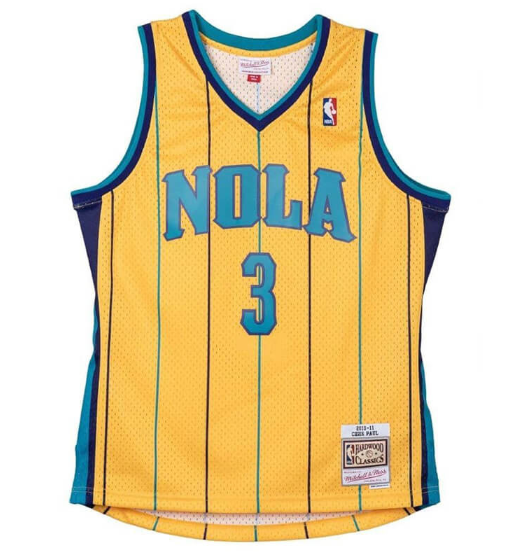 mitchell & ness camisilla new orleans hornets cris paul