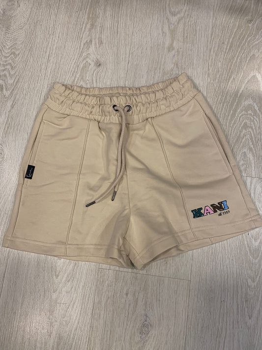 karl kani bermuda retro shorts light sand