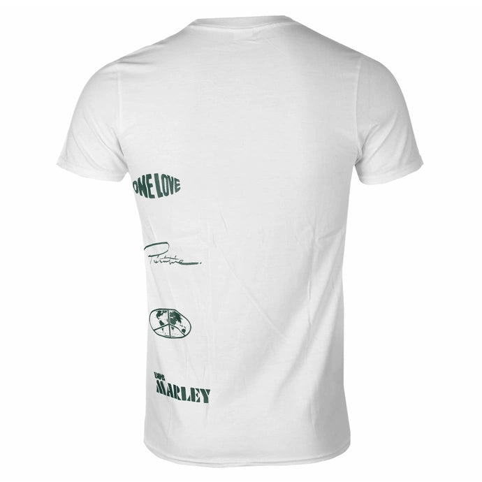 primitive camiseta x bob marley wildone blanco