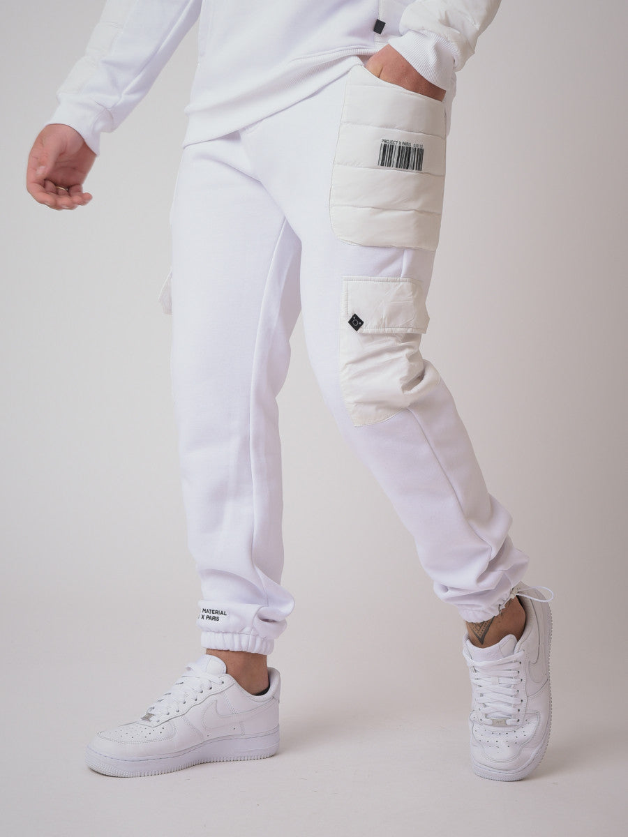project x paris pantalon jogging white