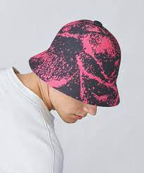 kangol bucket airbrush casual rosa negro