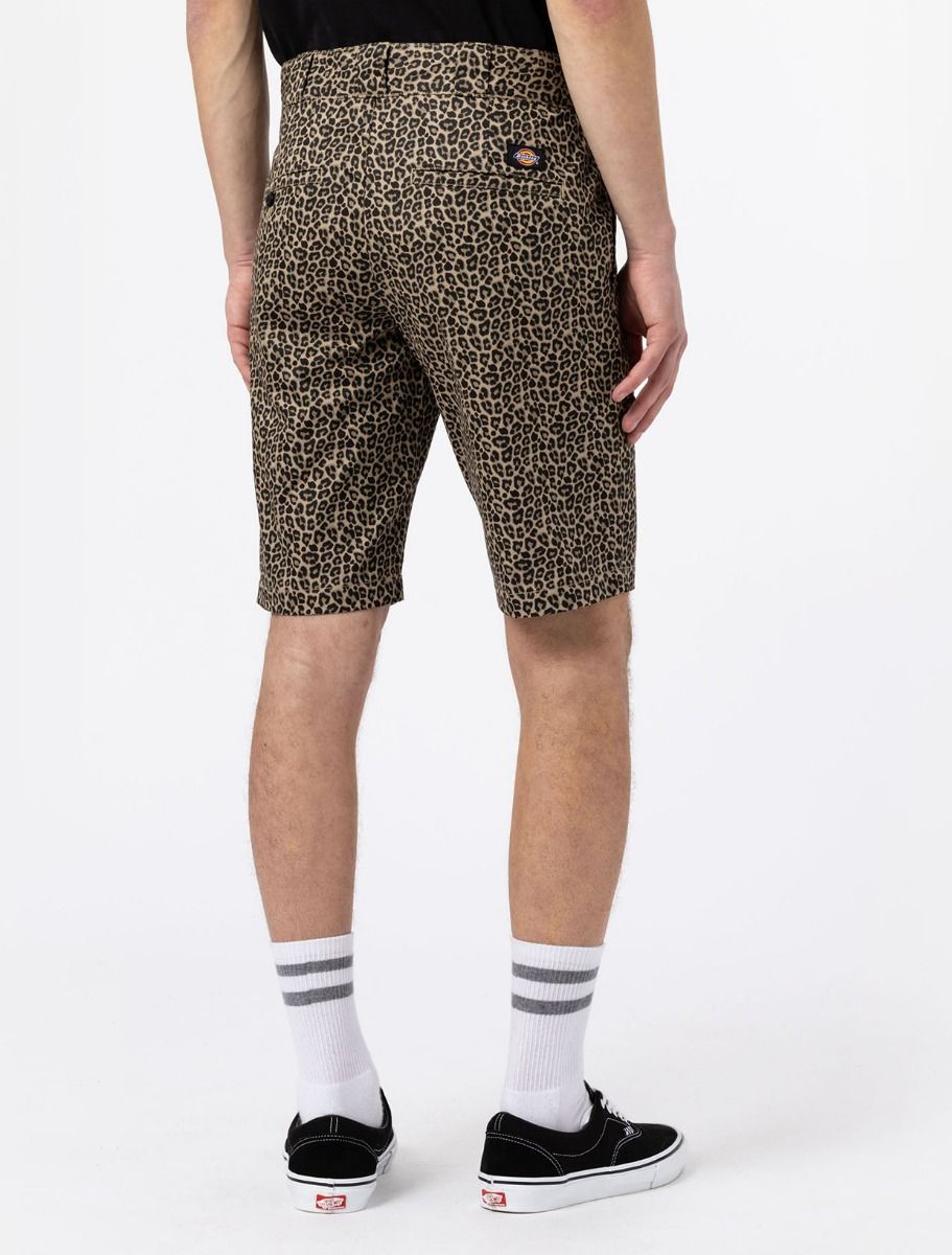 dickies bermuda silver leopardo