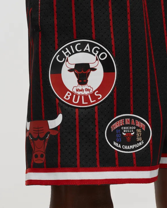 mitchell & ness bermuda city collection mesh chicago bulls