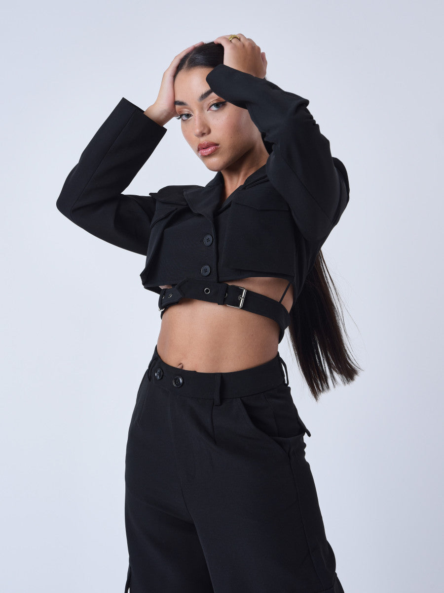 project x paris chaqueta mujer negro