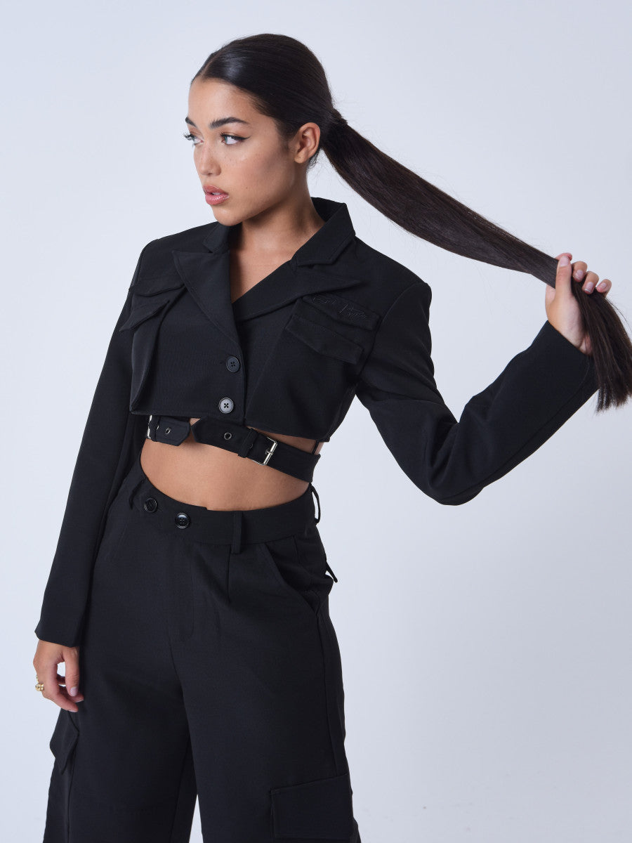 project x paris chaqueta mujer negro