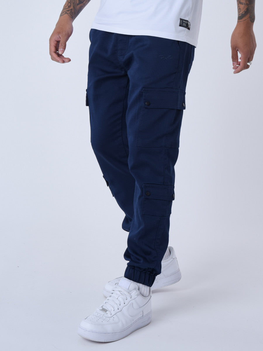 project x paris pantalon cargo azul marino