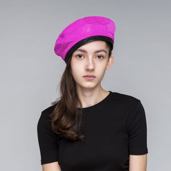 kangol boina reversible plush beret
