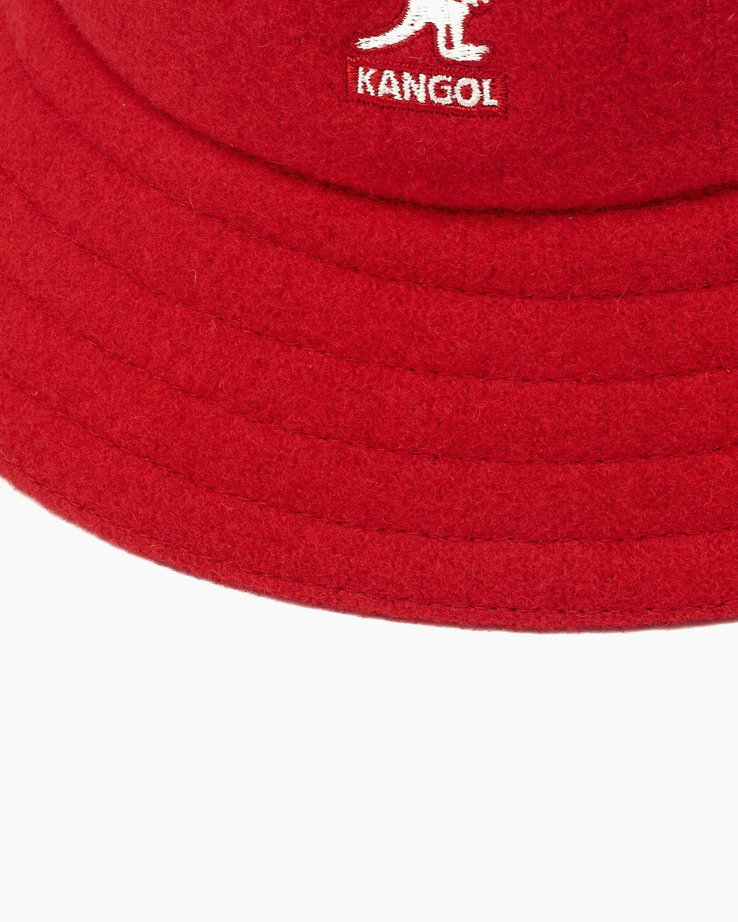 kangol bucket wool casual red