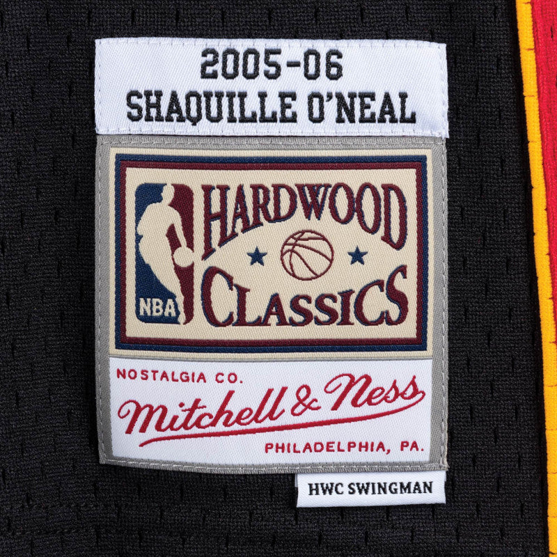 mitchell & ness camisilla miami heat shaquille oneal