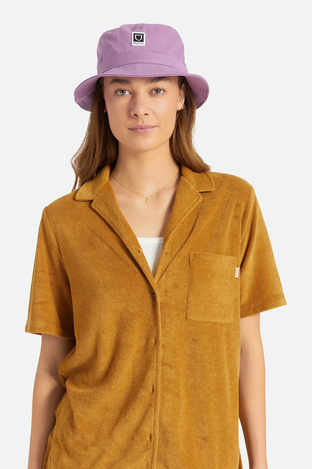 Brixton Bucket Beta Packable Bucket Hat Orchid