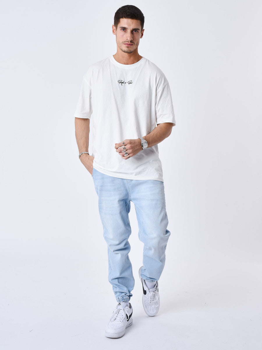 project x paris pantalon vaqueto light blue