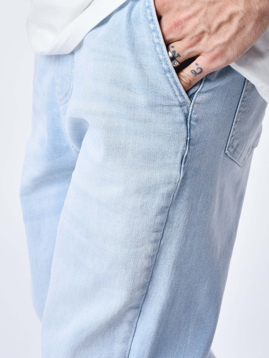 project x paris pantalon vaqueto light blue