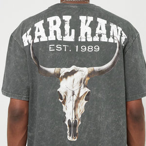 karl kani camiseta small signature washed heavy jersey skull