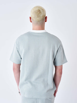 project x paris camiseta seersucker - Verde azulado
