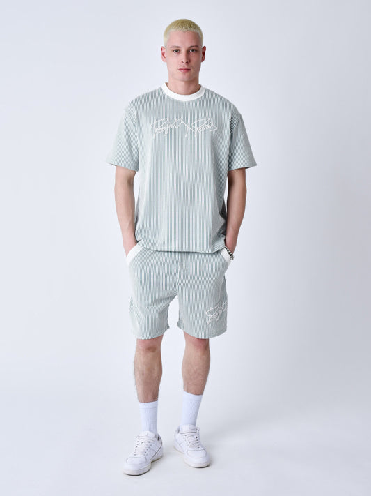 project x paris bermuda seersucker - Verde azulado