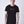project x paris camiseta clásica rayas bordadas en los hombros - Negro